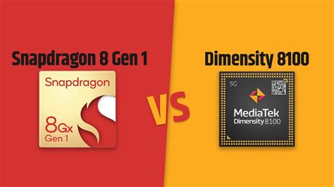 Snapdragon 8 Gen 1 vs Dimensity 8100 .